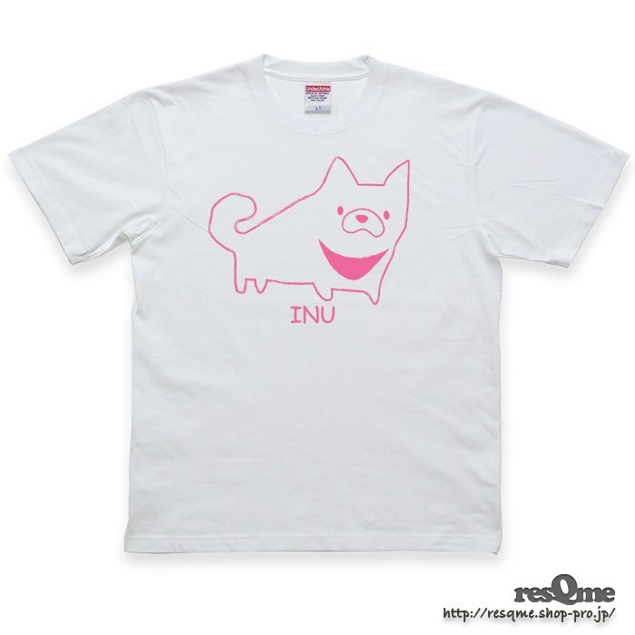 INU TEE (White02) 柴犬 Tシャツ