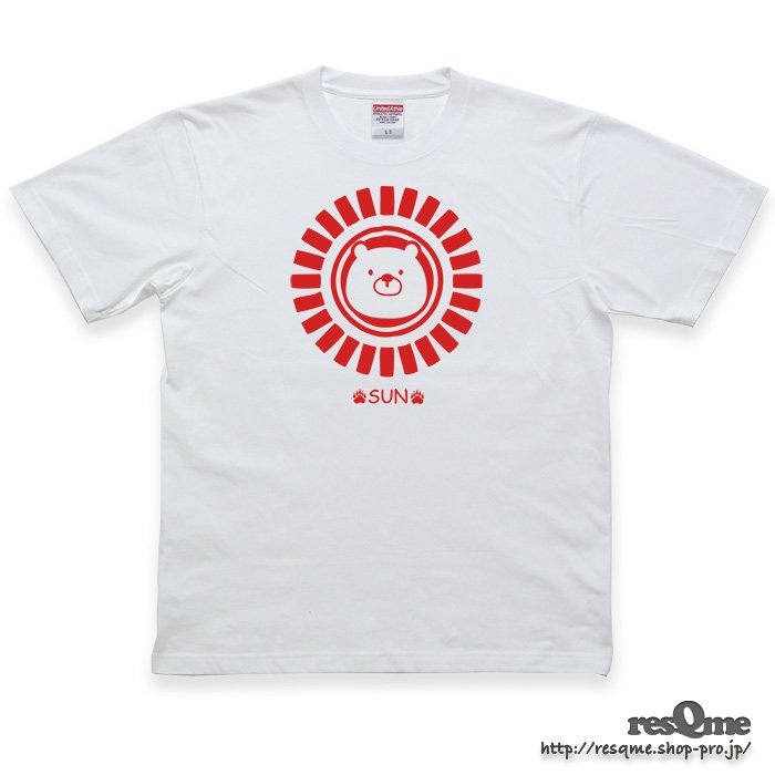 SunBEAR TEE (White02) 熊 クマ Tシャツ