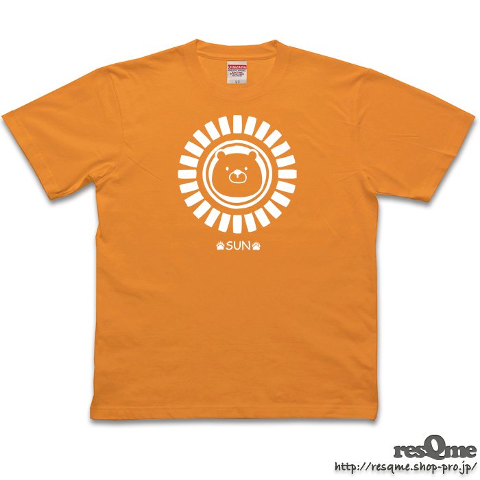 SunBEAR TEE (Orange) 熊 クマ Tシャツ