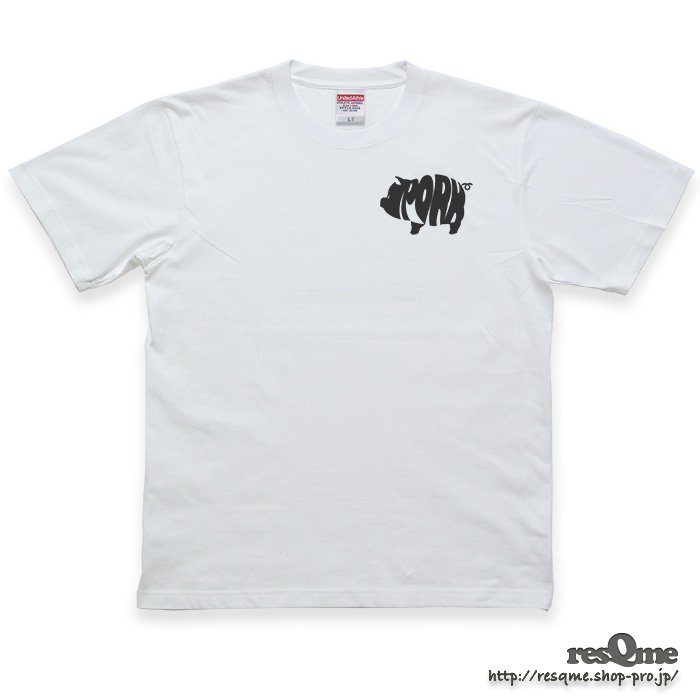 PORK -S- TEE (White03) 豚 Tシャツ
