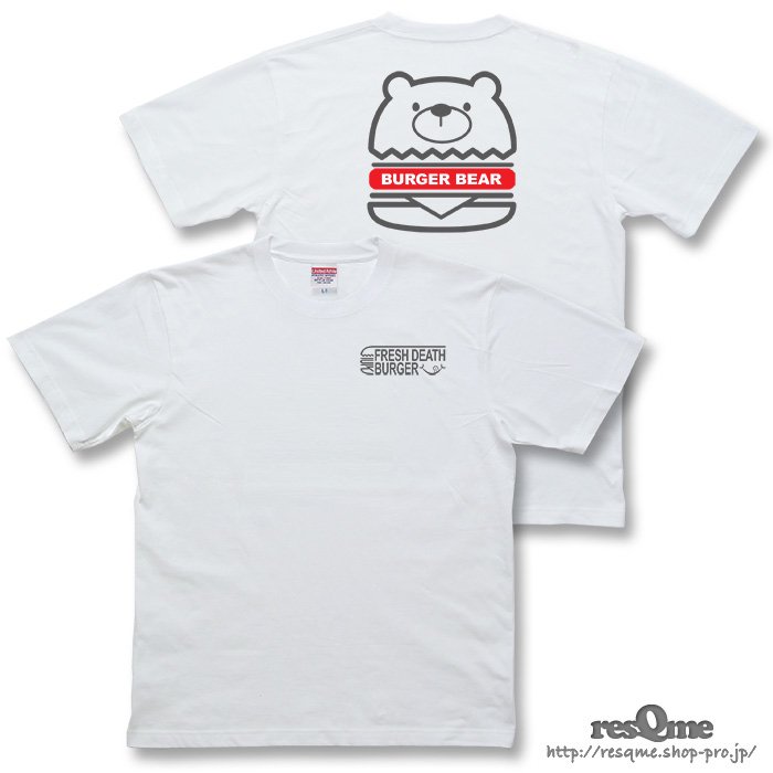 <img class='new_mark_img1' src='https://img.shop-pro.jp/img/new/icons1.gif' style='border:none;display:inline;margin:0px;padding:0px;width:auto;' />FRESH DEATH BURGER TEE (White02)  BEAR T