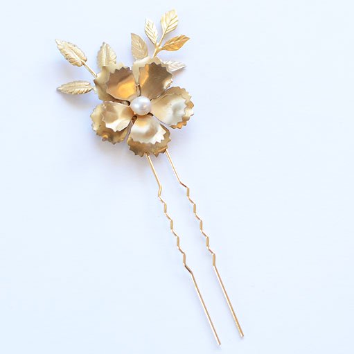 mignonnehandmade ミニョンヌハンドメイド Corrine flower hairpin