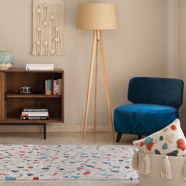<img class='new_mark_img1' src='https://img.shop-pro.jp/img/new/icons8.gif' style='border:none;display:inline;margin:0px;padding:0px;width:auto;' />饰 LorenacanalsWashable Rug Terrazzo Marble饰
