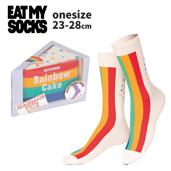 <img class='new_mark_img1' src='https://img.shop-pro.jp/img/new/icons8.gif' style='border:none;display:inline;margin:0px;padding:0px;width:auto;' />eatmysocksȥޥåRainbow Cake˥å