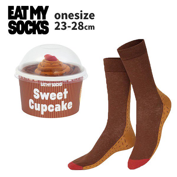 <img class='new_mark_img1' src='https://img.shop-pro.jp/img/new/icons8.gif' style='border:none;display:inline;margin:0px;padding:0px;width:auto;' />eatmysocksȥޥåChocolate Cupcake˥å