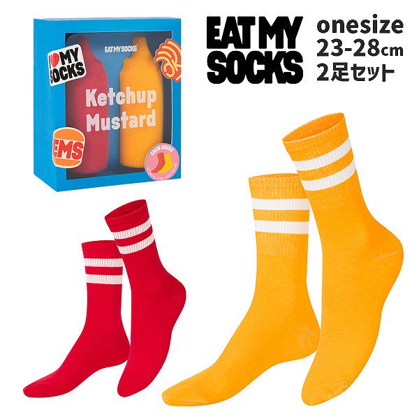 <img class='new_mark_img1' src='https://img.shop-pro.jp/img/new/icons8.gif' style='border:none;display:inline;margin:0px;padding:0px;width:auto;' />eatmysocksȥޥåKetchup&Mustard 2­åȡ˥å