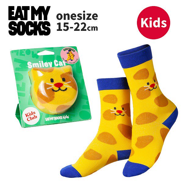 <img class='new_mark_img1' src='https://img.shop-pro.jp/img/new/icons8.gif' style='border:none;display:inline;margin:0px;padding:0px;width:auto;' />eatmysocksȥޥåSmiley Cat kids