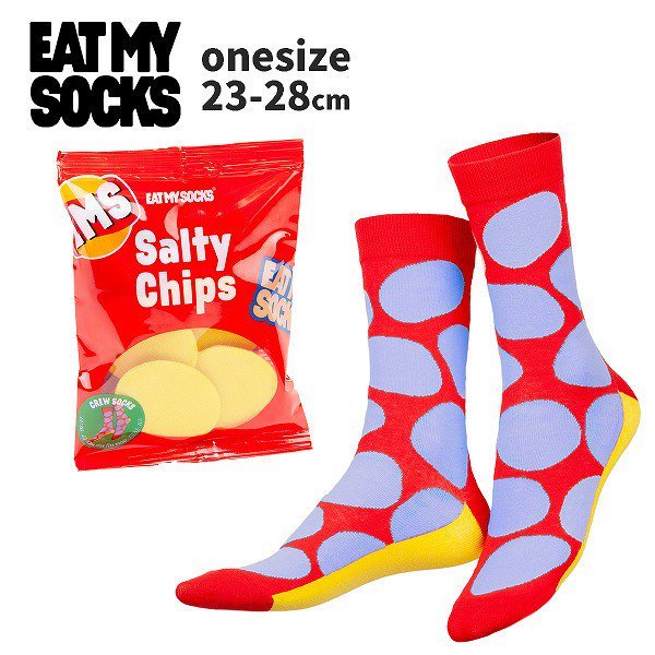 <img class='new_mark_img1' src='https://img.shop-pro.jp/img/new/icons8.gif' style='border:none;display:inline;margin:0px;padding:0px;width:auto;' />eatmysocksȥޥåSalty Chips Red˥å