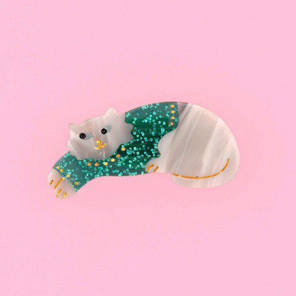 coucousuzette ククシュゼット Chilly Cat Hair Clip ヘアクリップ- 子供服キイロイキ輸入服・雑貨通販