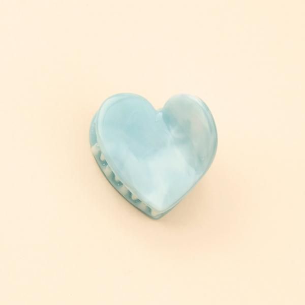 coucousuzette ククシュゼット Blue Heart Mini Hair Claw ヘア