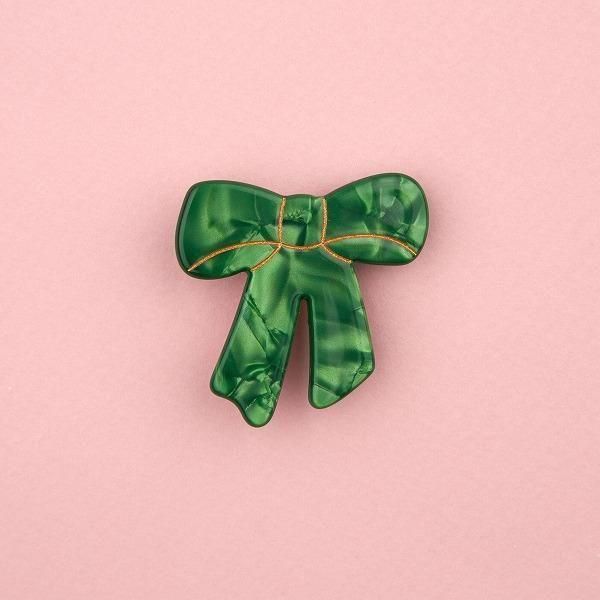 <img class='new_mark_img1' src='https://img.shop-pro.jp/img/new/icons8.gif' style='border:none;display:inline;margin:0px;padding:0px;width:auto;' />coucousuzette奼åȡGreen Ribbon Hair Clipإå