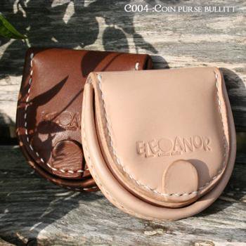馬蹄型コインケース・Coin purse bullitt　レザークラフト・職人の手縫い財布 - エレノア-eleanor-leather  レザークラフト・革製品・手縫い：大阪枚方
