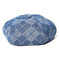 <img class='new_mark_img1' src='https://img.shop-pro.jp/img/new/icons49.gif' style='border:none;display:inline;margin:0px;padding:0px;width:auto;' />CALEE - ARGYLE DENIM BERET