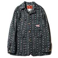<img class='new_mark_img1' src='https://img.shop-pro.jp/img/new/icons49.gif' style='border:none;display:inline;margin:0px;padding:0px;width:auto;' />CALEE - Jacquard logo stripe denim coverall