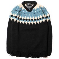 <img class='new_mark_img1' src='https://img.shop-pro.jp/img/new/icons49.gif' style='border:none;display:inline;margin:0px;padding:0px;width:auto;' />CALEE - V neck fringe wool knit sweater