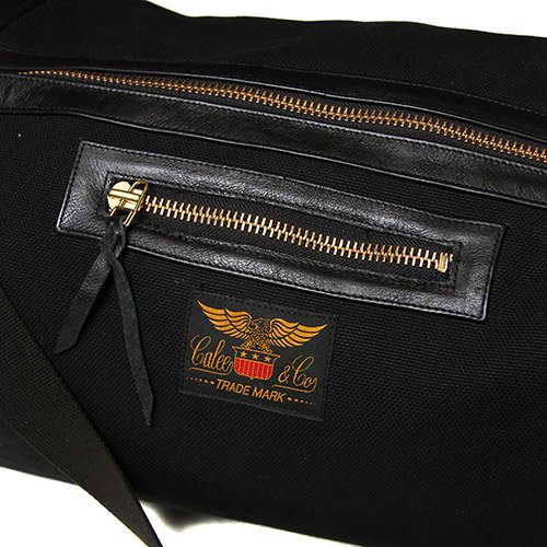 CALEE - Canvas×Leather drum bagオールドジョー