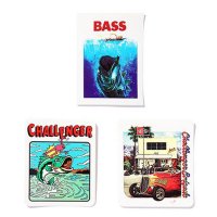 <img class='new_mark_img1' src='https://img.shop-pro.jp/img/new/icons49.gif' style='border:none;display:inline;margin:0px;padding:0px;width:auto;' />CHALLENGER - BASS STICKERS SET