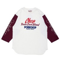 <img class='new_mark_img1' src='https://img.shop-pro.jp/img/new/icons49.gif' style='border:none;display:inline;margin:0px;padding:0px;width:auto;' />PORKCHOP - CHOP YOUR OWN WOOD BASEBALL TEE