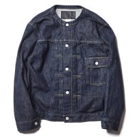 <img class='new_mark_img1' src='https://img.shop-pro.jp/img/new/icons49.gif' style='border:none;display:inline;margin:0px;padding:0px;width:auto;' />CALEE - 1st type no collar denim jacket