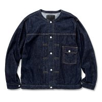 <img class='new_mark_img1' src='https://img.shop-pro.jp/img/new/icons5.gif' style='border:none;display:inline;margin:0px;padding:0px;width:auto;' />CALEE - 1st type no collar denim jacket