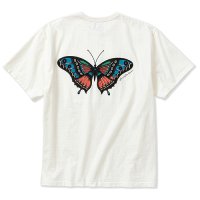 <img class='new_mark_img1' src='https://img.shop-pro.jp/img/new/icons5.gif' style='border:none;display:inline;margin:0px;padding:0px;width:auto;' />CALEE - ×MIHO MURAKAMI Binder neck CL butterfly logo vintage t-shirt
