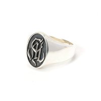 <img class='new_mark_img1' src='https://img.shop-pro.jp/img/new/icons5.gif' style='border:none;display:inline;margin:0px;padding:0px;width:auto;' />CALEE - CAL NT Logo Silver Signet Ring