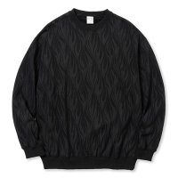 <img class='new_mark_img1' src='https://img.shop-pro.jp/img/new/icons49.gif' style='border:none;display:inline;margin:0px;padding:0px;width:auto;' />CALEE - Feather Pattern Crew Neck SW