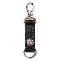<img class='new_mark_img1' src='https://img.shop-pro.jp/img/new/icons5.gif' style='border:none;display:inline;margin:0px;padding:0px;width:auto;' />CALEE - Silver star concho leather key ringTYPE B