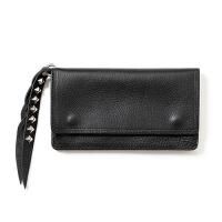 <img class='new_mark_img1' src='https://img.shop-pro.jp/img/new/icons5.gif' style='border:none;display:inline;margin:0px;padding:0px;width:auto;' />CALEE - PLANE LEATHER LONG WALLET STUDS CHARM