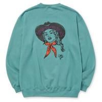 <img class='new_mark_img1' src='https://img.shop-pro.jp/img/new/icons5.gif' style='border:none;display:inline;margin:0px;padding:0px;width:auto;' />CALEE - SYNDICATE RETRO WESTERN GIRL CREW NECK SW
