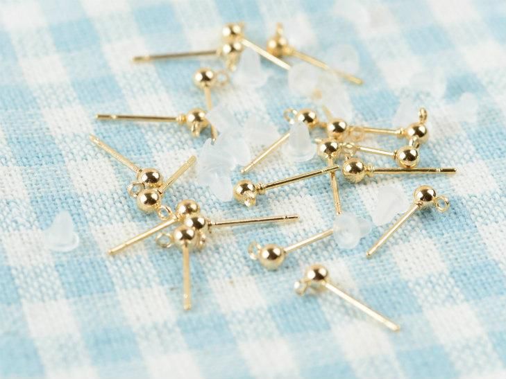 ピアスパーツ 丸玉 カン付き 約14mm 約3mm玉 約10ペア 約ヶ Kc金 ニッケルフリーおまけキャッチ付き ポストピアス ピアス金具 金属 素材 部品 ハンドメイド アクセサリー パーツ レジン用品のネット通販 紗や工房 ピアスパーツ 丸玉 カン付き 約14mm 約3mm玉 約10ペア 約ヶ Kc金 ニッケルフリーおまけキャッチ付き ポストピアス ピアス金具 金属 素材 部品 ハンドメイド アクセサリー パーツ レジン用品のネット通販 紗や工房