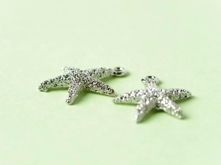 ヒトデのレジンヘアピン2個セット