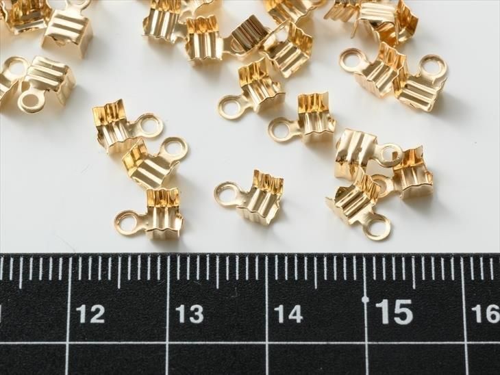 エンドパーツ デザインカシメ 約4mm 約50個 Kc金 カツラ ヒモ留め金具 エンド金具 副資材 手作り雑貨 素材 部品 小物 ハンドメイド アクセサリー パーツ レジン用品のネット通販 紗や工房