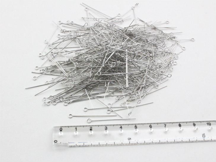 9ピン 約3cm 線径:約0.5mm 400本 約400個 シルバー 接続パーツ ピンパーツ 基礎金具 ビーズ資材 約30mm アクセサリーパーツ  パーツ - ハンドメイド アクセサリー パーツ レジン用品のネット通販 紗や工房