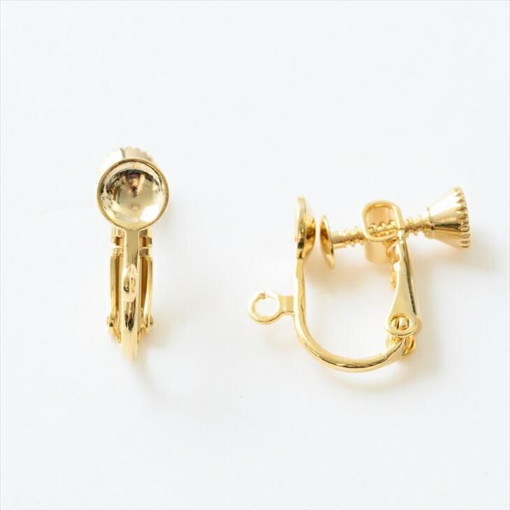 さや工房 イヤリングパーツ お椀皿・丸カン付き ゴールド 15.0mm