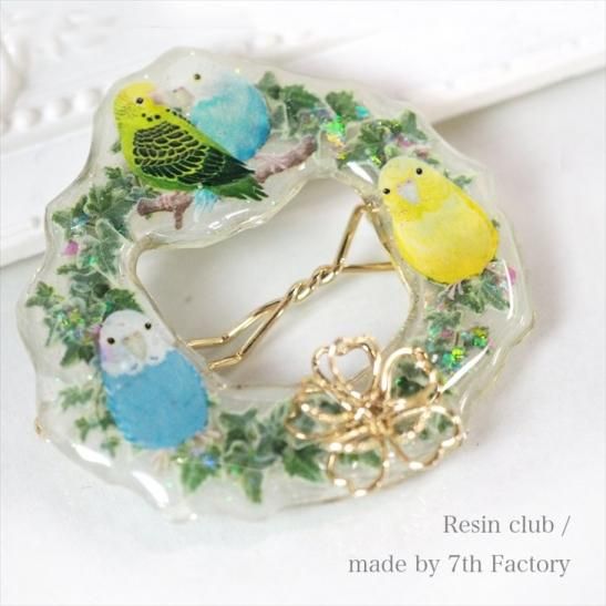 レジンハンドメイドインコちゃんシリーズ〜文鳥さんヘアクリップ 文鳥 ヘアクリップ | 動物や生き物のヘアアクセサリー屋さん【バルコス