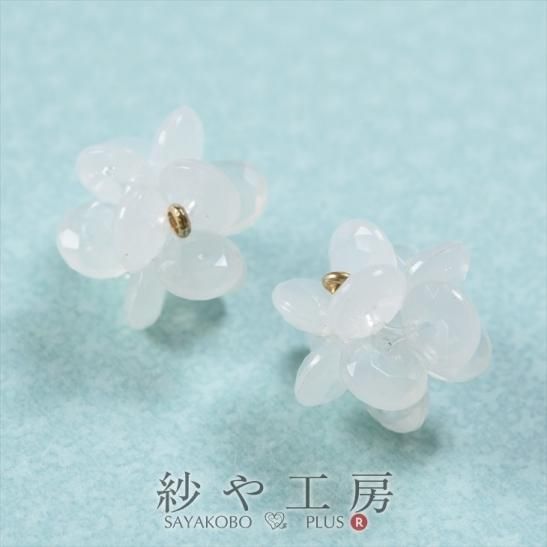 ビーズフラワー ホワイト 12mm 6個 6ヶ 花編み ビーズ モチーフ フラワー お花 ストラップ ネックレス 手作り 約1 2cm アクリルビーズ アクセサリーパーツ ハンドメイド アクセサリー パーツ レジン用品のネット通販 紗や工房