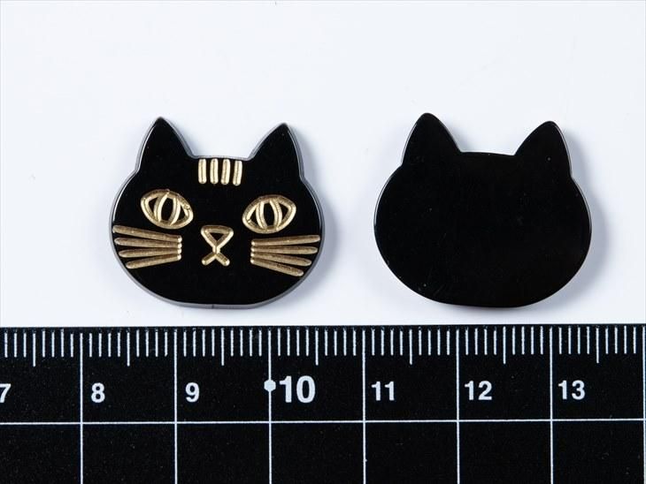 お盆も毎日発送 貼り付けパーツ ネコの顔 黒 ブラック 23mm 4個 4ヶ クロネコ 黒猫 動物 貼り付け 合成樹脂 強化合成樹脂 カラフルパーツ 約2 3cm アクセサリーパーツ パーツ ハンドメイド アクセサリー パーツ レジン用品のネット通販 紗や工房