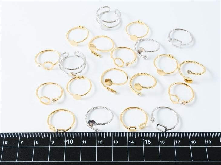 リングセット 10種類x各2個 個 リング パーツ ギフト リング金具 指輪土台 リング台 ゴールド 貼りつけ 台付 ハンドメイド アクセサリー パーツ レジン用品のネット通販 紗や工房 リングセット 10種類x各2個 個 リング パーツ ギフト リング金具 指輪土台 リング台 ゴールド 貼りつけ 台付 ハンドメイド アクセサリー パーツ レジン用品のネット通販 紗や工房