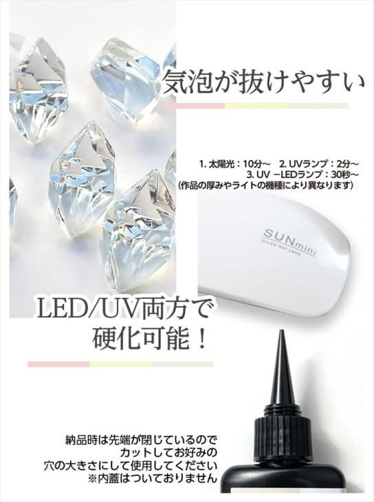 送料無料 レジン液 100g】 キャンディレジン 王道レジン Rapid2 大容量