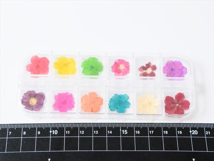 ドライフラワー 封入パーツ 5枚花 Mixカラー 12色セット レジン材料 ジェルネイル 自然素材 花弁 押し花 アクセサリーパーツ ハンドメイド アクセサリー パーツ レジン用品のネット通販 紗や工房