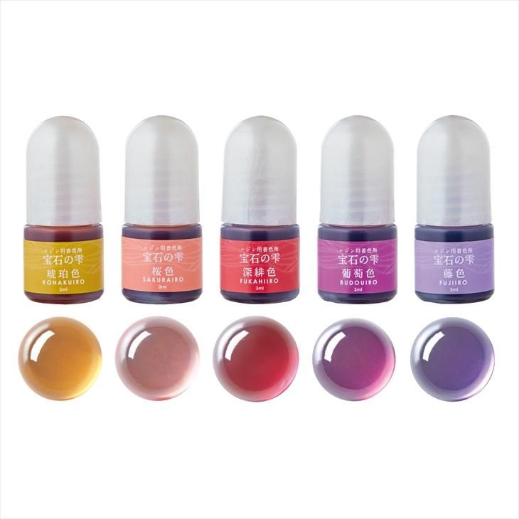 パジコ 宝石の雫 クリアカラーセット 実り 暖色系 5色セット 各3ml Padico レジン レジン着色剤 アクセサリーパーツ パーツ ハンドメイド アクセサリー パーツ レジン用品のネット通販 紗や工房 パジコ 宝石の雫 クリアカラーセット 実り 暖色系 5色セット 各3ml Padico レジン レジン着色剤 アクセサリーパーツ パーツ ハンドメイド アクセサリー パーツ レジン用品のネット通販 紗や工房