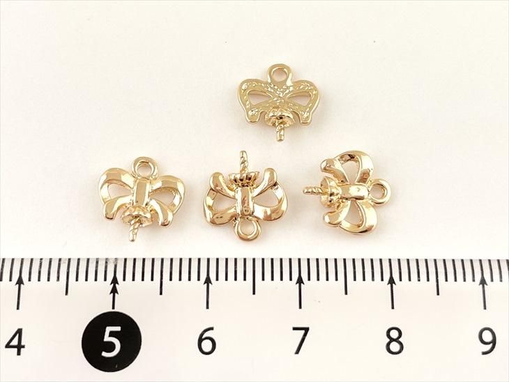 デザイン ヒートン ネジ式 ニッケルフリー リボン ゴールド 10mm 4個 4ヶ カン フック 留め具 接続金具 約1cm アクセサリーパーツ パーツ - ハンドメイド アクセサリー パーツ レジン用品のネット通販 紗や工房 デザイン ヒートン ネジ式 ニッケルフリー リボン ゴールド 10mm 4個 4ヶ カン フック 留め具 接続金具 約1cm アクセサリーパーツ パーツ - ハンドメイド アクセサリー パーツ レジン用品のネット通販 紗や工房
