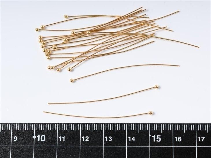 丸ピン サージカルステンレス SUS304 アクセサリー パーツ ゴールド 50mm 線径:約0.5㎜ 20本 アレルギー対応 ちょこっと 問屋 - ハンドメイド アクセサリー パーツ レジン用品のネット通販 紗や工房 丸ピン サージカルステンレス SUS304 アクセサリー パーツ ゴールド 50mm 線径:約0.5㎜ 20本 アレルギー対応 ちょこっと 問屋 - ハンドメイド アクセサリー パーツ レジン用品のネット通販 紗や工房