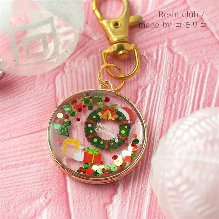 シマエナガ❁⃘*.゜レジンキークリップ クリスマス シマエナガ❁⃘*.゜レジンキークリップ クリスマス