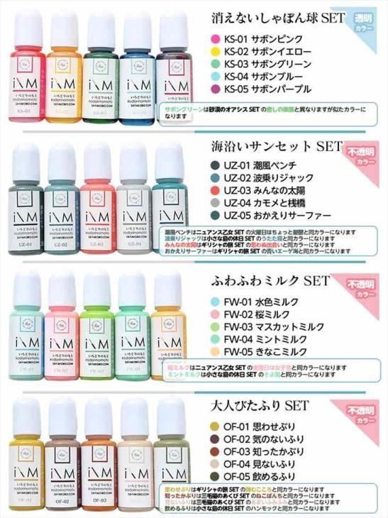 レジン 着色剤 5色 セット いろどりのもと レジン着色剤 レジン