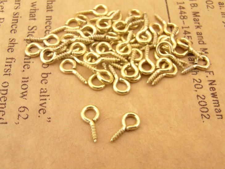 ヒートン ネジ式 ゴールド 10mm 50個 50ヶ カン フック 留め具 接続金具 副資材 約1cm アクセサリーパーツ パーツ ヒートン ネジ式 ゴールド 10mm 50個 50ヶ カン フック 留め具 接続金具 副資材 約1cm アクセサリーパーツ パーツ
