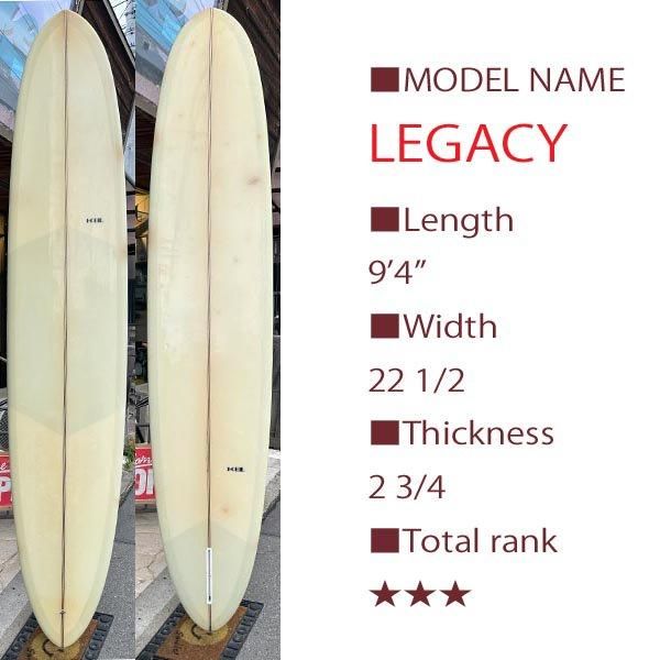☆試乗可☆HOBIE SURFBOADS LEGACY 9'4