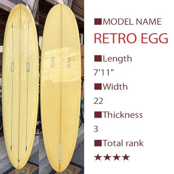 希少！HOBIE RETORO EGG 7'2\" HOBIE SURFBOARDS JAPAN | Retro Egg 7'2” New arrival