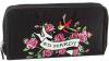 Ed Hardy Spring Wake Zip Around Wallet - Black ɥϡǥ Ĺ